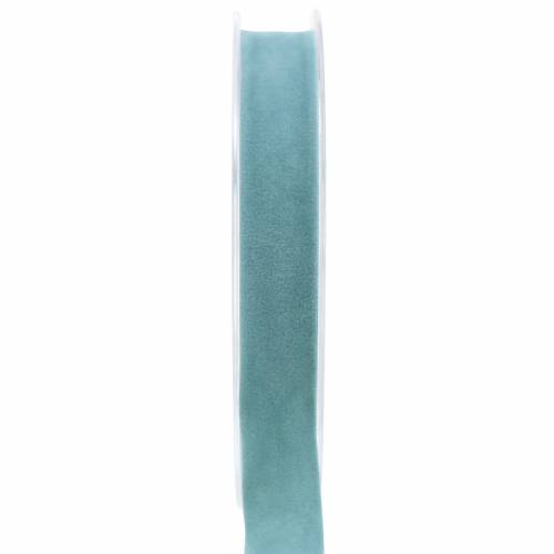 Floristik21 Samtband Hellblau 15mm 7m