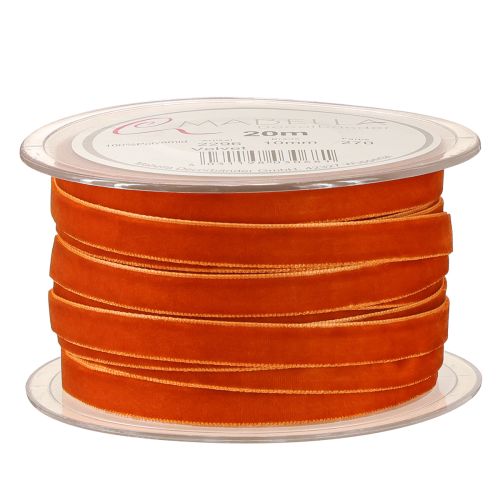 Artikel Samtband Dunkles Orange 10mm Breit 20m Lang für DIY Projekte und Dekoration