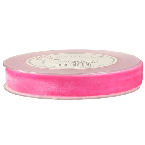 Artikel Rosa Samtband 20mm Dekoration Geschenkverpackung 10m Velvet Dekoband Pink