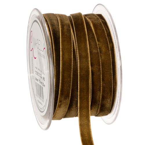 Dekoband Samt 10mm x 20m Braun Innenbereich einkaufen | Floristik21.de
