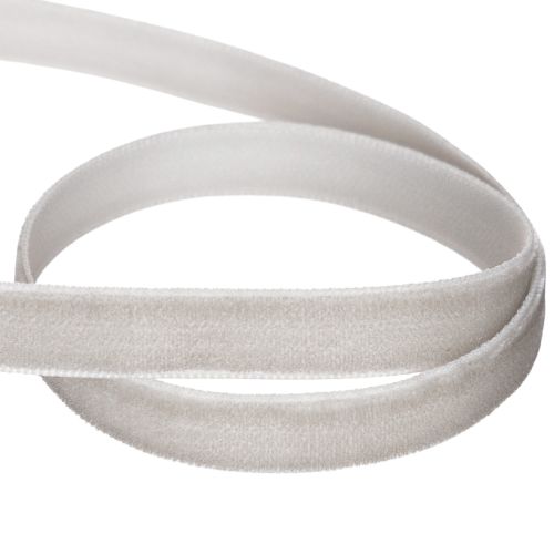 Samtband Grau 10mm 20m Rolle für Dekoration und Bastelarbeiten | Floristik21.de