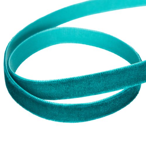 Samtband auf Rolle 10mm x 20m Petrol für Geschenkverpackungen und Dekoration | Floristik21.de