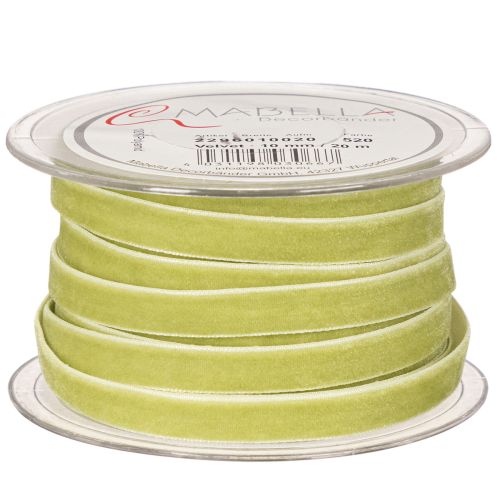 Dekoband Samtband 10mm x 20m Salbeigrün Innenbereich | Floristik21.de