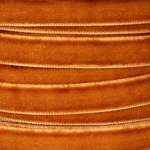 Dekoband Samt 10mm Orangebraun Rolle 20m Innenbereich | Floristik21.de