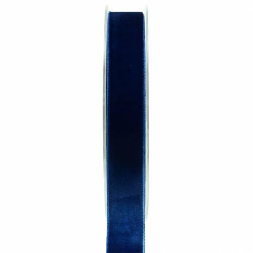 Floristik21 Samtband Blau 20mm 10m