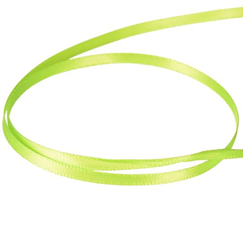 Artikel Satinband Geschenkband Hellgrün Doppelsatin 3mm 50m - Elegantes Deko-Accessoire für Floristen und Blumengeschäfte