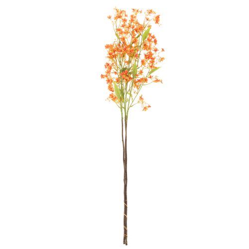 Kunstblume Orchideenzweig 110cm Orange 3er Set Innenbereich | Floristik21.de