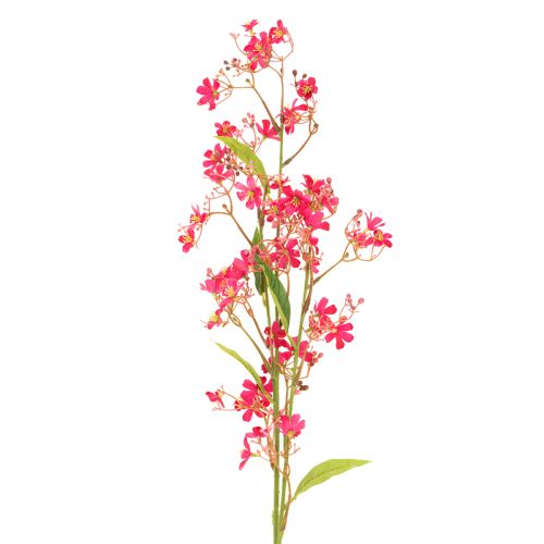 Künstlicher Blütenzweig Oncidium Orchidee 112 cm Pink Grün 3er Set