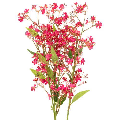 Künstlicher Blütenzweig Oncidium Orchidee 112 cm Pink Grün 3er Set | Floristik21.de