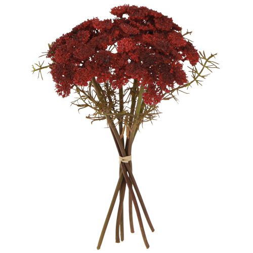 Schafgarbe Kunstblumen Rot Achillea künstlich 30cm 6 Stk Dekoration