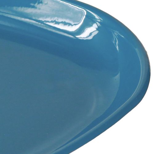 Artikel Dekoschale aus Metall blau 28cm - Elegante Tischdekoration für vielseitige Einsätze