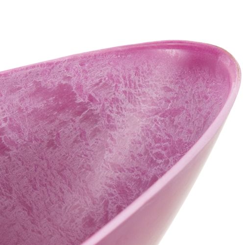 Schale Plastik Pink 39cm x 13cm H13cm | Floristik21.de