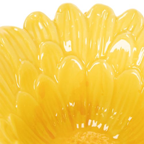 Artikel Dekorative Keramik-Blumenschale Gelb 13 cm, 2er-Set für kreative Dekoideen