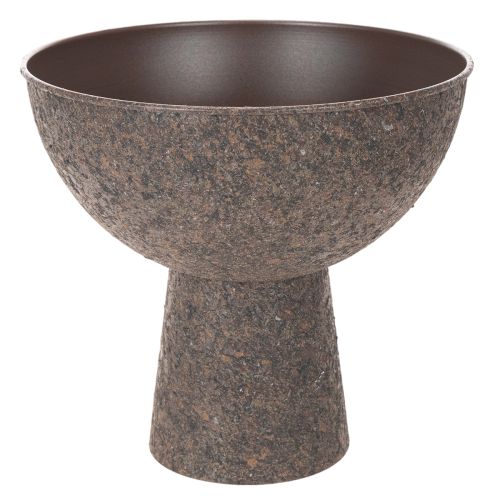 Pflanzschale auf Fuß rund Metall 25 cm Braun Innenbereich einkaufen | Floristik21.de