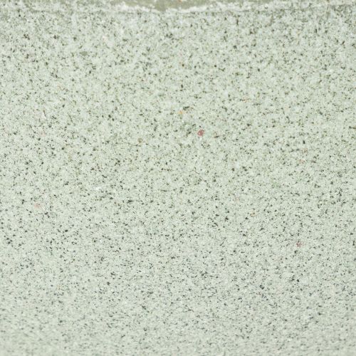 Metallschale mit Standfuß 25cm graugrün für Innenbereiche | Floristik21.de