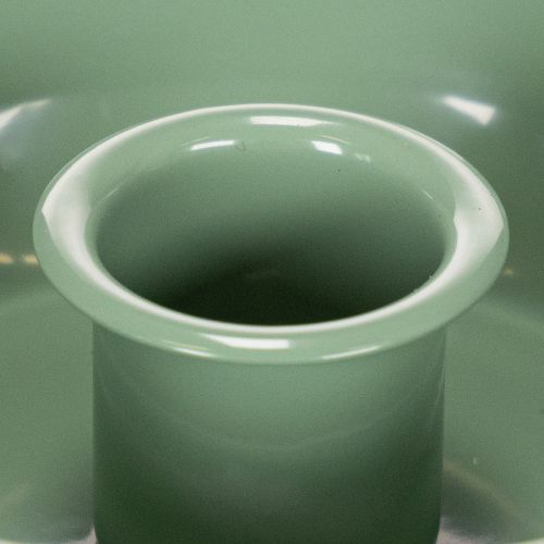 Stabkerzenhalter Metall Grün 10 cm 2er-Set für Gestecke und Deko | Floristik21.de