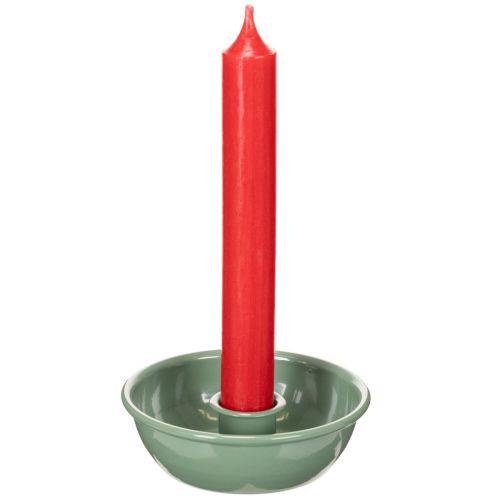 Stabkerzenhalter Metall Grün 10 cm 2er-Set für Gestecke und Deko | Floristik21.de