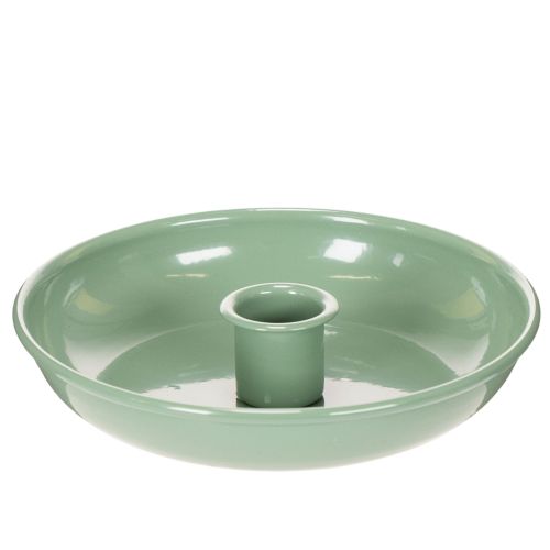 Kerzenständer Metall grün 13 cm für Tafelkerzen