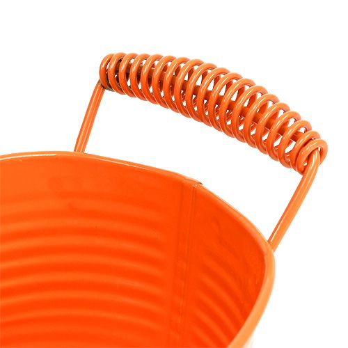 Floristik21 Schale oval Orange 20cm x 12cm H9cm