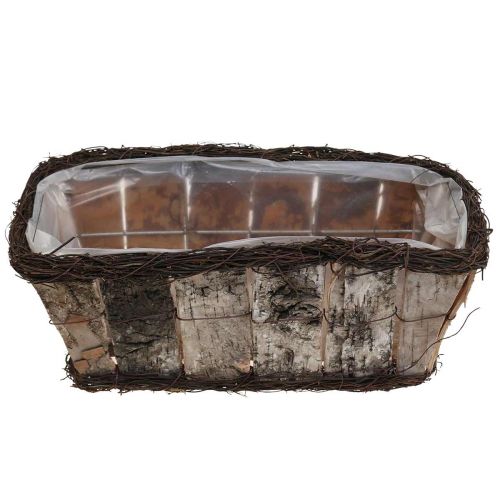 Artikel Pflanzkasten Pflanztopf Eckig Birke/Reben 28×14×11,5cm
