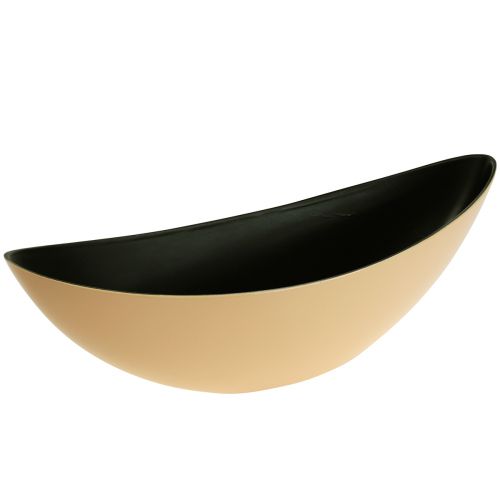 Floristik21 Schale Oval Pflanzschiffchen Gelb 38,5cmx12,5cmx13cm
