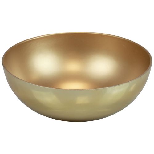 Dekoschale Gold Schale Kunststoff Matt Glanz Ø20cm H7cm