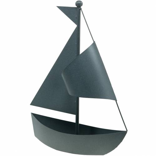 Floristik21 Segelboot zum Bepflanzen Metall 44cm × 34cm