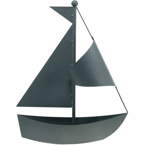 Floristik21 Segelboot zum Bepflanzen Metall 44cm × 34cm