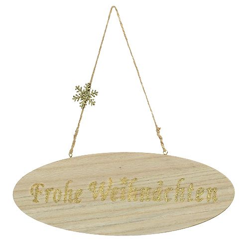 Floristik21 Schild „Frohe Weihnachten“ 30cm x 11cm 3St