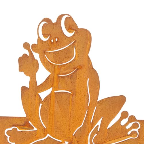 Schild mit Spruch Frosch