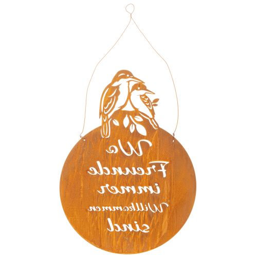 Schild mit Spruch Metallschild Dekoschild Edelrost 30×40cm | Floristik21.de