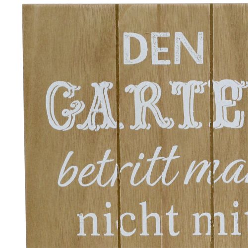 Floristik21 Holzschild zum Aufhängen „Garten“ 20cm x 30cm 2St