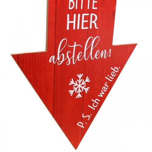 Artikel Dekoschild zum Hängen Weihnachtsmann Weihnachtsdeko 30×60cm