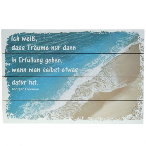 Floristik21 Schild mit motivierendem Zitat für Wanddekoration und Inspiration