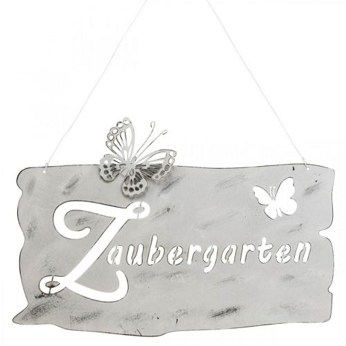 Hängedeko Fenster Wanddeko Schriftzug Metall 35×23,5cm