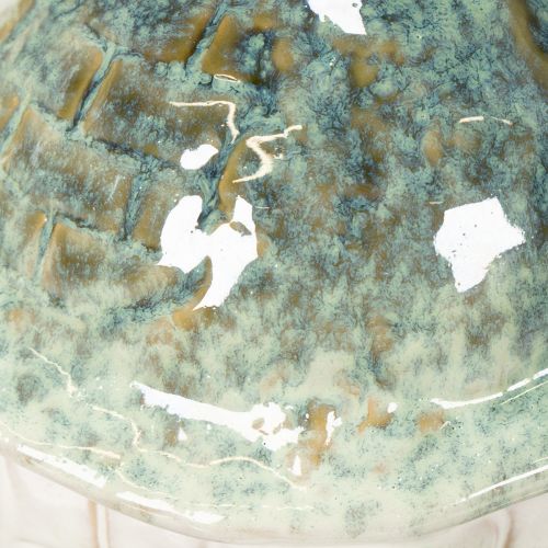 Artikel Schildkröte aus Keramik grün-creme 22cm dekorative Dekofigur