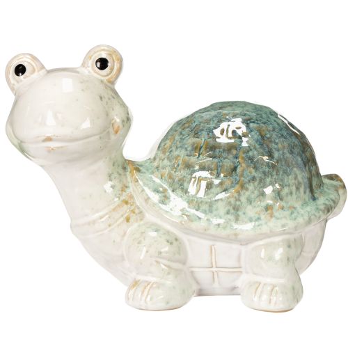 Artikel Schildkröte aus Keramik grün-creme 22cm dekorative Dekofigur