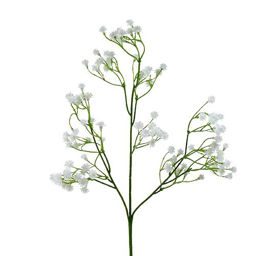 Floristik21 Schleierkraut Kunstblumen Weiß 52cm 6St