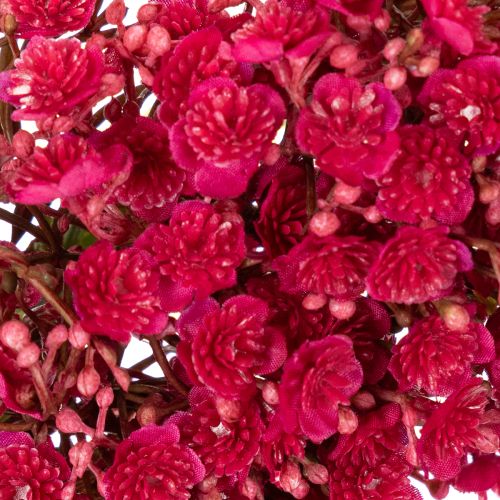 Blumenkranz aus künstlichem Schleierkraut, Ø 30 cm, Pink-Rot | Floristik21.de
