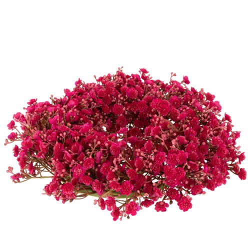 Blumenkranz aus künstlichem Schleierkraut, Ø 30 cm, Pink-Rot | Floristik21.de