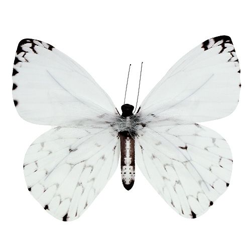 15 Schmetterlinge weiß 3 Größen aus Bastelkarton Hochzeit 