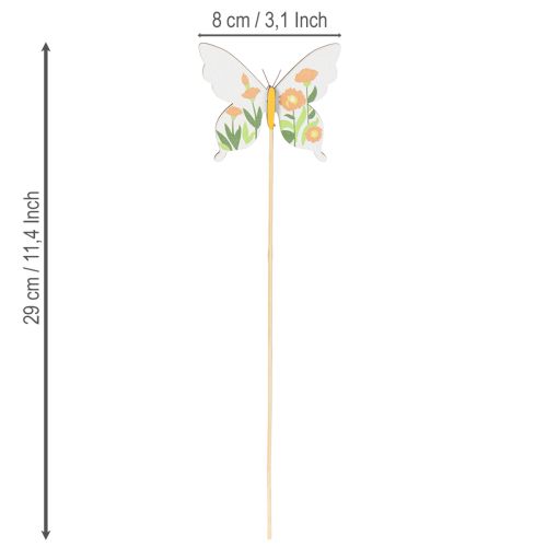 Artikel Schmetterlingsstecker im 12er-Set 29cm für Garten- und Blumentopf-Deko