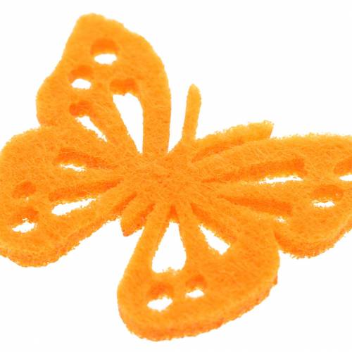 Artikel Filzschmetterling Tischdekoration Gelb Grün Orange Sortiert 3,5x4,5cm 54 Stück