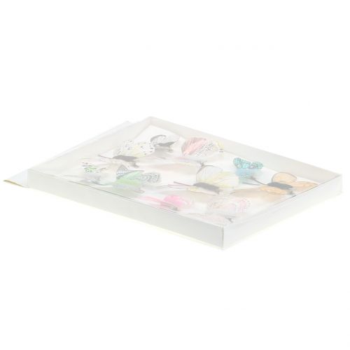 Floristik21 Deko Schmetterling am Clip sortiert 5cm - 8cm  10St