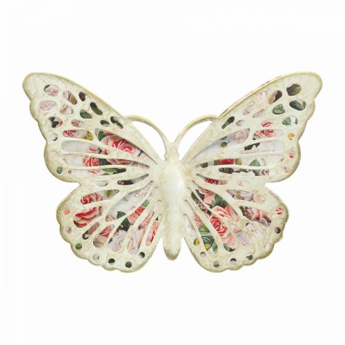 Floristik21 Wanddeko Metall Schmetterling Deko Landhausstil B21,5cm