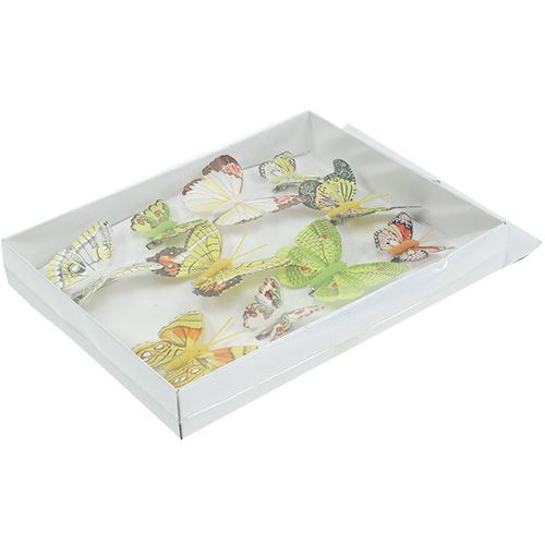 Floristik21 Schmetterlinge mit Clip 5cm - 7cm sortiert 10St