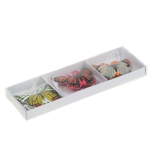Floristik21 Schmetterling zum Hängen bunt sortiert 5,5cm 3St
