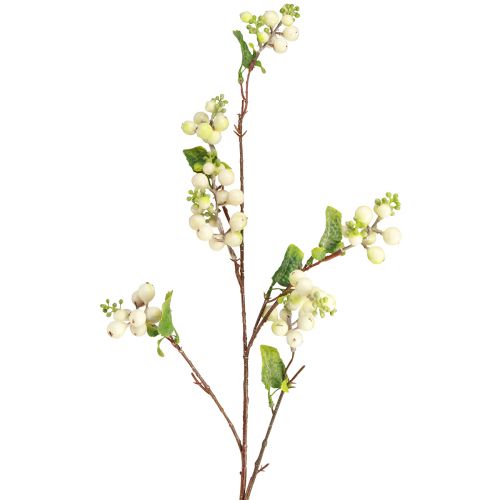 Floristik21 Schneebeere K&uuml;nstlich - Deko-Zweig Winterlich &amp; Festlich - L74cm