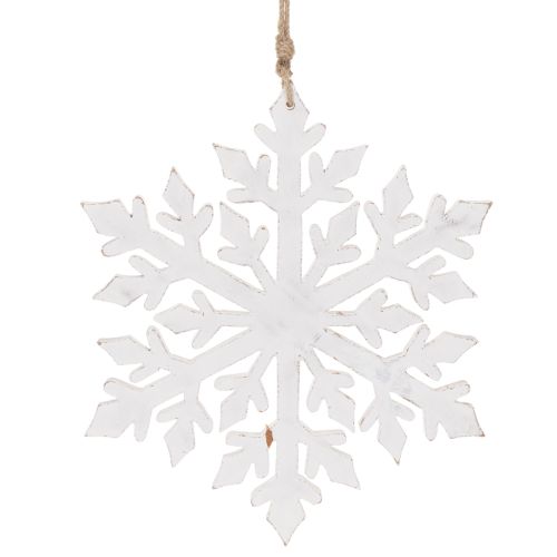 Deko Schneeflocke Holz