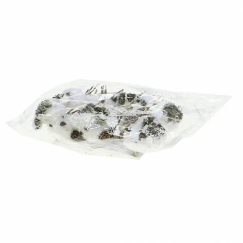 Floristik21 Schneevogel am Clip 8cm x 6,5cm 6 St